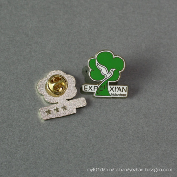 Soft Enamel Silver Plated Lapel Pin, Souvenir Badge (GZHY-SE-018)